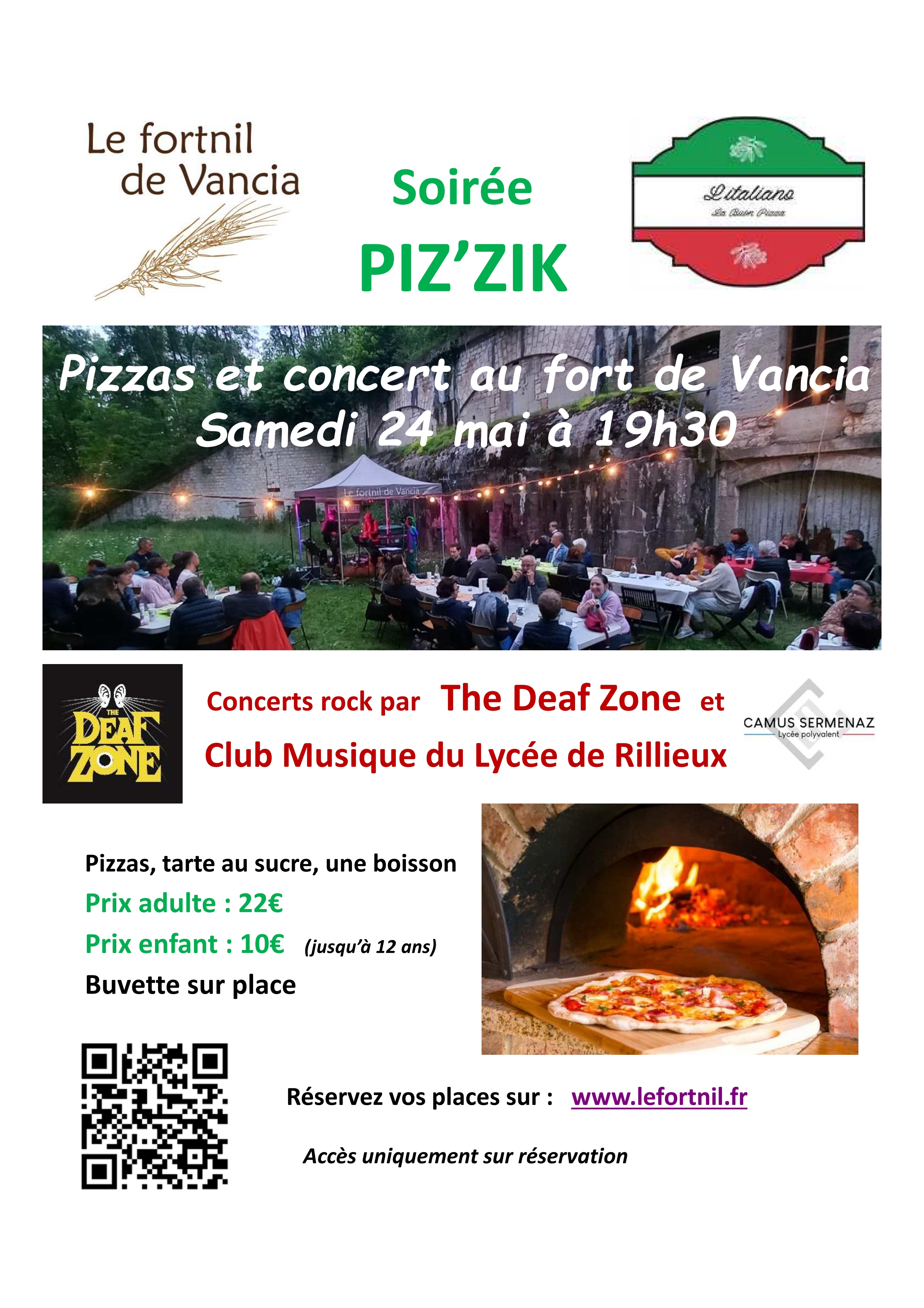 Affiche soirée pizzas
